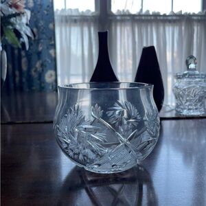 Elegant Crystal Cut Glass Bowl